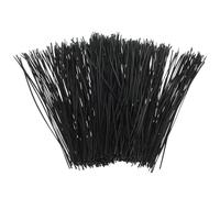 WHAMVOX 1000 Pièces Attache Câble Réutilisable en Fer et Plastique Noir, Robuste et Flexible, Clips Câbles pour Jardinage et Organisation Domestique