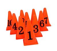 WHAMVOX 10pièces Cônes De Marquage De Football Lot de Signes Obstacle Numérotés Accessoire Sportif pour Entraînement Et Activités Sportives