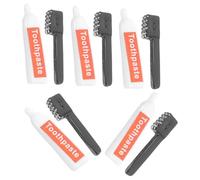 WHAMVOX 10pièces Miniature Toothbrush and Toothpaste Set for DIY Crafts Phone Case and Mini Dollhouse Accessories Detailed Resin Ornaments for Creative Decoration
