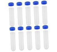 WHAMVOX 10Pièces Tubes Conteneurs de Stockage Échantillons Plastique Transparent pour Activités Scientifiques Projets de Bricolage et Expériences
