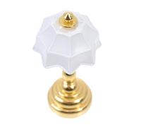 WHAMVOX 12 pour Maison de Poupée, Modèle Miniature Blanc Colonne Dorée, Accessoire Décoratif pour Micro-Paysage et Loisirs Créatifs