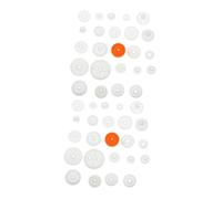 WHAMVOX 128 pièces Kit de Roues dentées Plastiques DIY Types Variés avec Roues Dentées Simple et Double Pignons Couronnes et Vis sans Fin Faible Bruit Haute Précision pour Robotique et