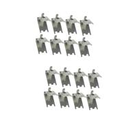 WHAMVOX 16 Pièces Boucle D'étagère De Congélateur Remplacement D'une Étagère De Réfrigérateur Clips Pour Étagères De Réfrigérateur Pince De Support De Réfrigérateur Silver Acier Inoxydable