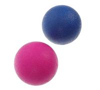 WHAMVOX 2 pièces Balles de Massage Yoga Fitness Lot pour Pilates et Rééducation Musculaire Boules Exercice Durables et Portables Rose et Bleu