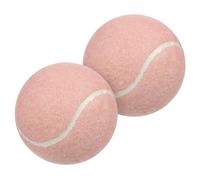 WHAMVOX 2 pièces Balles de Tennis Entraînement Caoutchouc pour Débutantes Jouets Roses Légers pour Joueuses Améliorent Contrôle et Confiance Terrain Lot