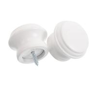 WHAMVOX 2 Pièces Embout Décoratif en Bois pour Tringle Rideau Bois 28 Mm