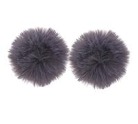 WHAMVOX 2 pièces Lot de Bonnette Microphone Coupe-vent Micro Cravate Protection Vent Anti-éclaboussures Accessoire Studio Enregistrement