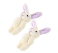 WHAMVOX 2 Pièces Lot de Peluches Articulées Petite Poupée Douce et Confortable Décoration Cadeau Anniversaire Pâques et Fête
