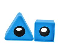 WHAMVOX 2 Pièces porte-étiquette micro drapeau de marque de micro plaque signalétique du drapeau de de diffusion du des médias logo