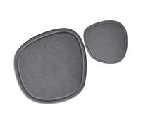 WHAMVOX 2 Pièces Soucoupe pour Pot de Fleurs en Boue de Diatomée, Grosse et Petite Tailles, Collecte d'eau et Protection du Sol, Design Simple pour Usage Intérieur sur Tapis