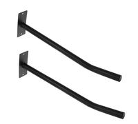 WHAMVOX 2 Pièces Support Mural pour Ballons de Basket, Football, Volley-Ball et Yoga, Lot de 2 Supports Métalliques Noirs, Organisateur Mural Polyvalent pour Rangement Sportif à Domicile,