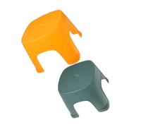 WHAMVOX 2 pièces Tabouret de Salle de Bain Compact Plastique Léger et Robuste Marche-Pied Empilable pour Toilettes Tabouret Pratique pour Petits Espaces de Jaune et Vert