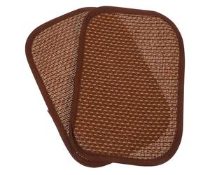 WHAMVOX 2 Pièces Tapis Rafraîchissant Lapin en Gazon Tressé | Odeur, Sûr à Mâcher, Zone Douce pour Se Coucher, Adapté aux Lapins, Cochons D’inde et Chinchillas Couleur Aléatoire