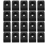 WHAMVOX 20 Boucles de Fixation Réglables pour Bâtons de Randonnée et Ski Accessoires Sport Plein Air Plastique et Fer Léger Solide Maintien Sécurisé pour Large et Étroit Kit 20 Pièces