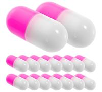 WHAMVOX 20 Capsules Géantes Médicales de Simulation pour Garçon et Filles Kit de Jeu de Docteur Intérieur 20 Pièces Accessoires Rose pour Jeu de Rôle Éducatif et Développement Motricité