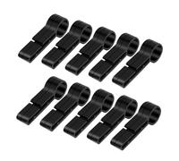 WHAMVOX 20 pièces Clips Antidérapants pour Casque de Sécurité Supports Légers pour Lampe Frontale Fixation Sécurisée et Facile à Installer Compatibles avec Casques de Chantier et Plein