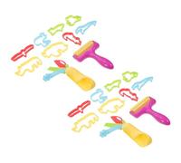 WHAMVOX 20 pièces Set de Moules DIY pour Pâte à Modeler et Biscuits Plastique Sûr et Facile à Nettoyer Création Animaux Amusants pour Garçon Fille Outil Polyvalent pour Couleur Aléatoire