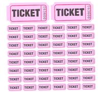 WHAMVOX 200 pièces Billets Double Rose Numérotés pour Événements Fête Carnaval Tirage Scolaire Collectes de Fonds 200PC Rose 200pcs