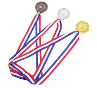 WHAMVOX 3 Pièces Médaille de Compétition en Alliage de Zinc pour Étudiants | Finition Polie et Aspect Professionnel, pour Sports Scolaires, Reconnaissance des Succès, Remise D'honneurs