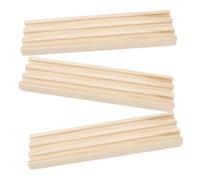 WHAMVOX 3 pièces Support Bois pour Dominos Porte-Dominos et Léger avec Base Antidérapante Organisateur DIY pour Jeu de Train Mexicain