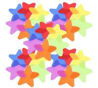 WHAMVOX 30 Autocollants Étoiles de Sol en Nylon pour Tapis, Faciles à Identifier, pour Activités en ide Garçons et Filles à Se Repérer Facilement Couleur Couleur Aléatoire