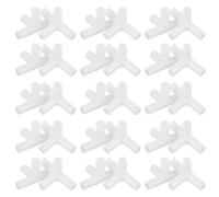 WHAMVOX 30 Pièces Connecteurs d'angle Droit pour Poteaux de Tente en Plastique 8 Mm, Accessoires de Fixation Légers, Compatibles pour Tentes de Camping et Randonnée