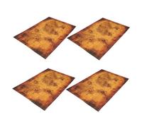 WHAMVOX 4 Pièces Cartes Au Trésor Papier Vintage pour Garçon Fille Lot de Maps de Chasse Au Trésor Pirate pour Jeux de Société Fêtes à Thème Pirate Activités Familiales et Développement