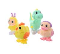 WHAMVOX 4 pièces Jouets à Remonter Animaux Mécaniques pour Garçon Fille Lot de Colorées Jouets Éducatifs Sûrs et Ludiques pour Filles et Garçons Couleur Aléatoire Couleur Aléatoire
