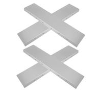 WHAMVOX 4 pièces Lot de Protections Gouttières Aluminium Pare Éclaboussures pour Toit Diverteur de Pluie Facile à Installer pour Murs Extérieurs et