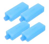 WHAMVOX 4 Pièces Pack de Boîtes Glaçon Réutilisables pour Glacière Refroidisseur Air Portable Étanches et Multi-usages pour Conservation Boissons et Aliments