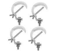 WHAMVOX 4 pièces Pinces Serrage Éclairage Scène Alliage Aluminium Crochets Robustes et Épaissis pour Suspension Lumières LED et Moving Heads Installation Facile pour Mariages et