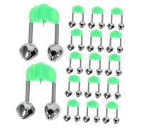 WHAMVOX 46 pièces Cloche Alerte pour Canne à Portable Abs Indicateur Sonore de Morsure Résistant Accessoires Légers pour Mer et Carpe