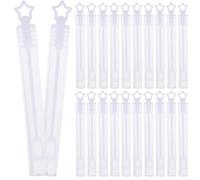 WHAMVOX 48 à Bulles Vides D’Étoile à 5 Branches Réservoir Transparent 48 Pièces pour Jeux D’Extérieur Fêtes Mariage et Activités Enfantines