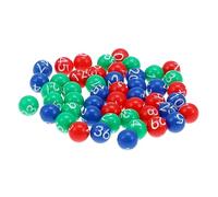 WHAMVOX 49 Pièces Boule de Machine de loterie Loto Petites balles pour Les Enfants Clair tombola Jeux The Number Jeu Numbers Game Boules de tirage au Sort Boules de Jeu de Bingo Plastique