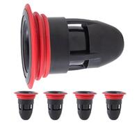 WHAMVOX 5 Pièces Lot de 5 Bouchons de Vidange en Silicone Noir Anti-Odeurs et Anti-Refoulement, Joint Étanche pour Siphon de Sol, Filtre Multicouche pour Salle de Bain, la Cuisine,