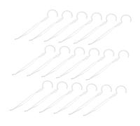 WHAMVOX 50 Crochets en Plastique Support Stable pour Moustiquaire Accessoires Élégants et Compatibilité en Blanc pour Rideaux de Lit Bébé et Baldaquin