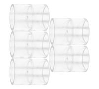WHAMVOX 5pcs Raccord de Tube Acrylique Droit pour Aquarium, Connecteur Rigide de 32mm Intérieur, Installation Facile pour Maintenance de Réservoir D'eau