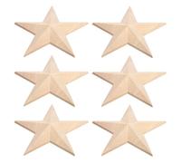 WHAMVOX 6 pièces Appliques Bois Sculptées Main Lot de Bois Massif Décorations Murales et Meubles Style Européen Ornements Naturels pour Cadre de Lit et Intérieur