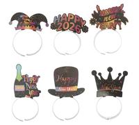 WHAMVOX 6 Pièces Bandeau Numéro 2026 Diadème du Réveillon du Nouvel an 2026 Bonne Année des Bandeaux Bandeau Bonne Année 2026 Accessoires De Tenue De Fête Joyeux 2026