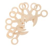 WHAMVOX 6 pièces Ciseaux Bois pour Garçon Fille Jeu de Découpage Sécurisé Imitation Salon de Coiffure Développement Coordination Main-œil et Apprentissage Précoce