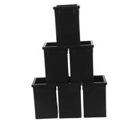 WHAMVOX 6 pièces Manchon Adaptateur pour Tube Carré à Lot de Inserts Creux de Protection Polyvalente pour Tubes Équipement Industriel et Fitness à Coulisse