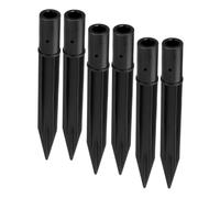 WHAMVOX 6 pièces Piquets pour Lampes Solaires Piquets de Fixation Stables et Résistants Aux Intempéries pour Éclairage Jardin Pelouse et Allées Faciles à Installer