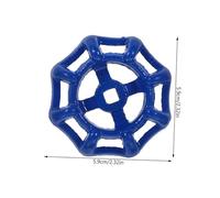 WHAMVOX 6 pièces Poignées Robinet Extérieur Fonte Volant de Vanne Rond avec Tige Carrée Poignées de Remplacement pour Robinet de Jardin Contrôle Précis Du Flux et Ajustable