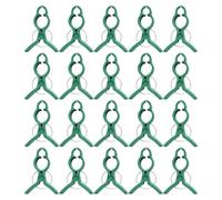WHAMVOX 60 Pièces Lot de Pinces à Greffer en Plastique Vert Flexibles
