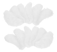 WHAMVOX 8 Paires Sourcils Autocollants Père Noël Cosplay Décor Créatif pour Fêtes de Noël Confort Léger et Peau Sûre