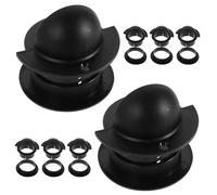 WHAMVOX 8 Pièces Accessoires pour Foot de Bureau Coupelles D’Entrée en Plastique Noir 2 Trous 8 Mâles et 8 Femelles Pièces de Rechange Compatibles Amélioration Contrôle Balle Kit 16