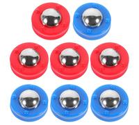 WHAMVOX 8 pièces Boules Glissantes de Football de Table Plastique et Acier Accessoires de Jeu de Palets pour Garçon Fille Jeu de Billes Roulantes Colorées Bleues Rouges