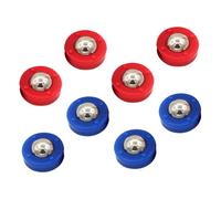WHAMVOX 8 pièces Boules Glissantes pour Jeu de Palets de Table Accessoires Robustesse Acier et Plastique Compactes et Légères Couleurs Intenses pour Jeux Anniversaire et Soirée Garçon