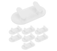 WHAMVOX 8 Pièces Crochets Magnétiques Sans Perçage pour Réfrigérateur Lot de Crochets Puissants pour Cuisine et Rangement Supports Multifonctions pour Clés Torchons Ustensiles