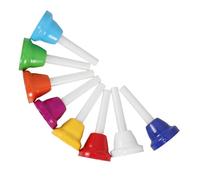 WHAMVOX 8 pièces Handheld Music Bells Set for Educational Percussion Instrument Musical Toy for Cognitive Development and Rhythm Learning